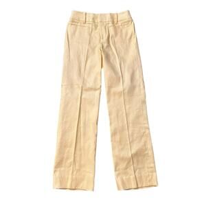 Lilly Pulitzer yellow straight leg dress pants size 6